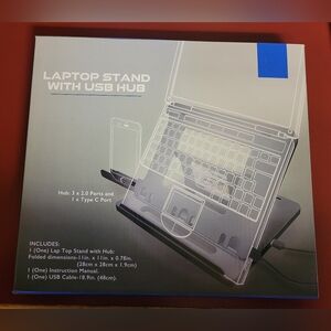 Laptop Stand with USB Hub.